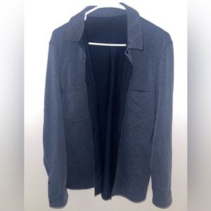 NAVY BLUE COMMISSION LONG SLEEVE SHIRT LULULEMON